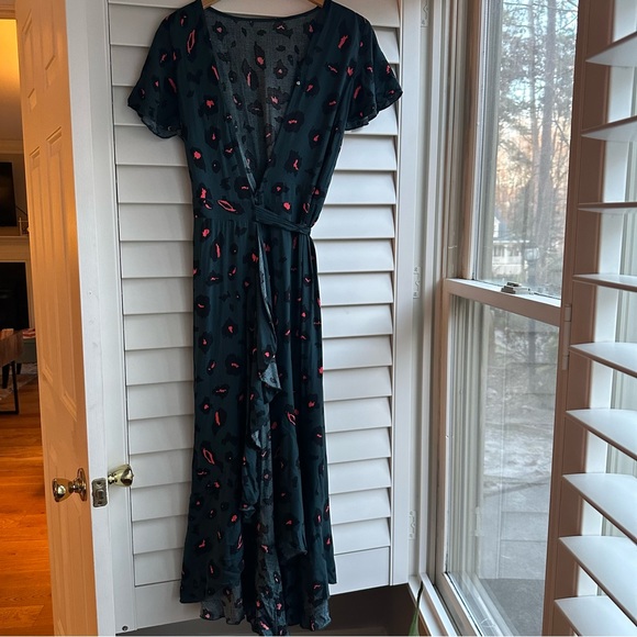 Green Wrap Dress - Picture 6 of 6